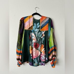Blank London Small Multi-Color Long Sleeve Top